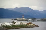 Красивый Пейзаж Канала Бигль С Маяком — стоковые фотографии и другие картинки Beagle Channel - Beagle Channel, Архитектура, Башня