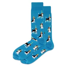 HotSox Носки муж. длинные с принтом бигль, 1 шт (р.40-45)