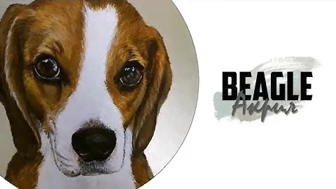 Beagle / Бигль / Холст, акрил / Speed painting