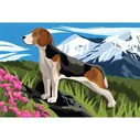 Алмазная мозаика Бигль 20х30 см