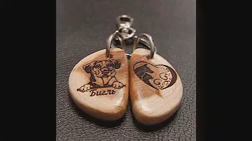 Брелок с собакой Бигль / Премиум. #handmade #saltopwood #woodworking #keychain #брелок #хендмейд