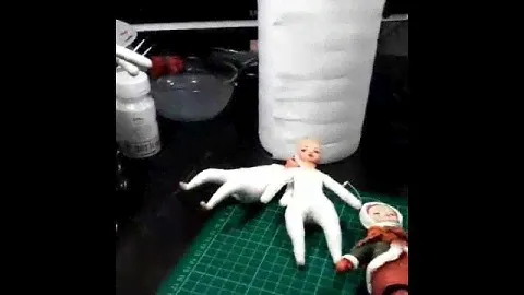 Новогодняя игрушка из ваты!