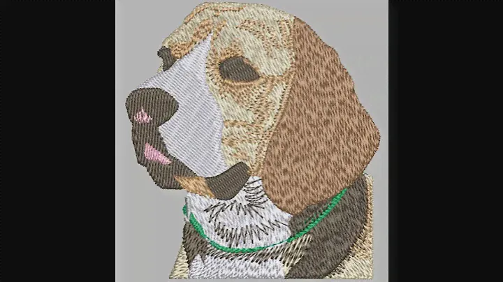 Beagle Embroidery Design
