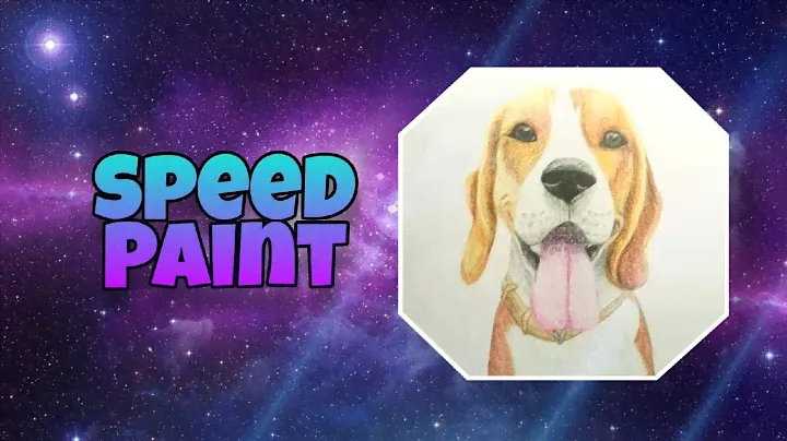 SpeedPaint ''Бигль'' | Рисунок цветными карандашами